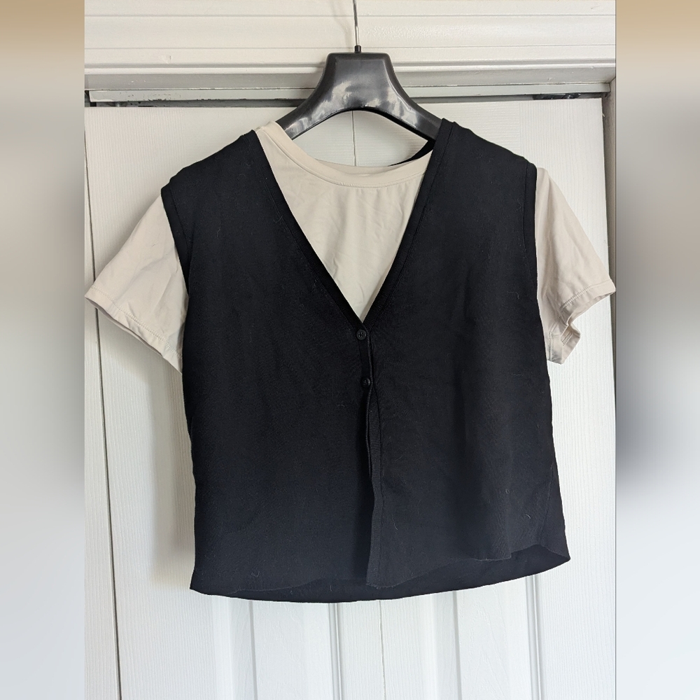 Button Front Vest - Picture 2 of 3